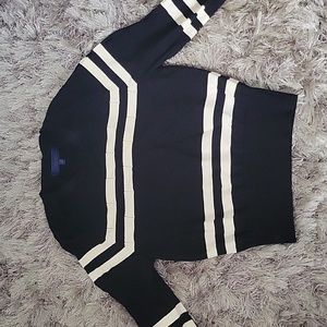 Rachel Roy black and white striped sweater